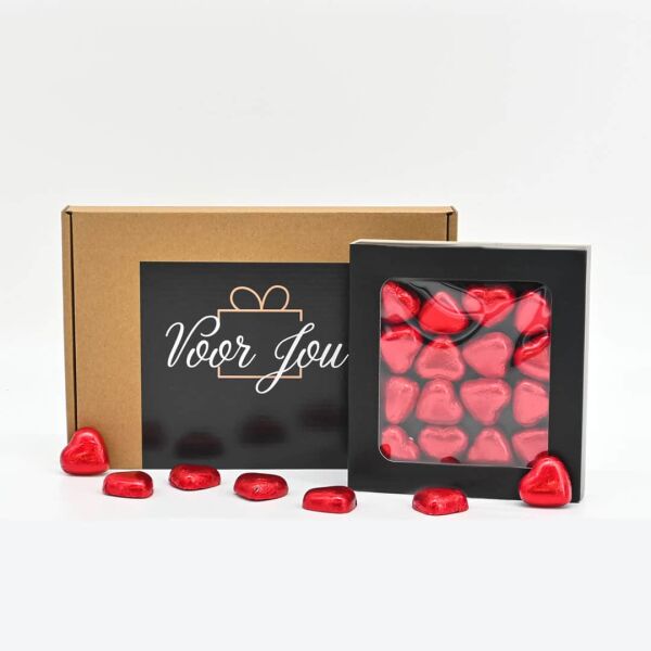 Chocolade Staniol Hartjes - 125 gram